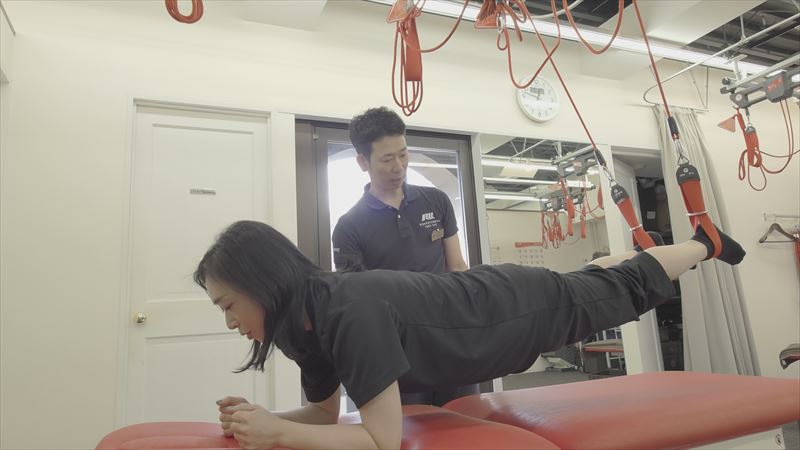 姿勢改善も同時に