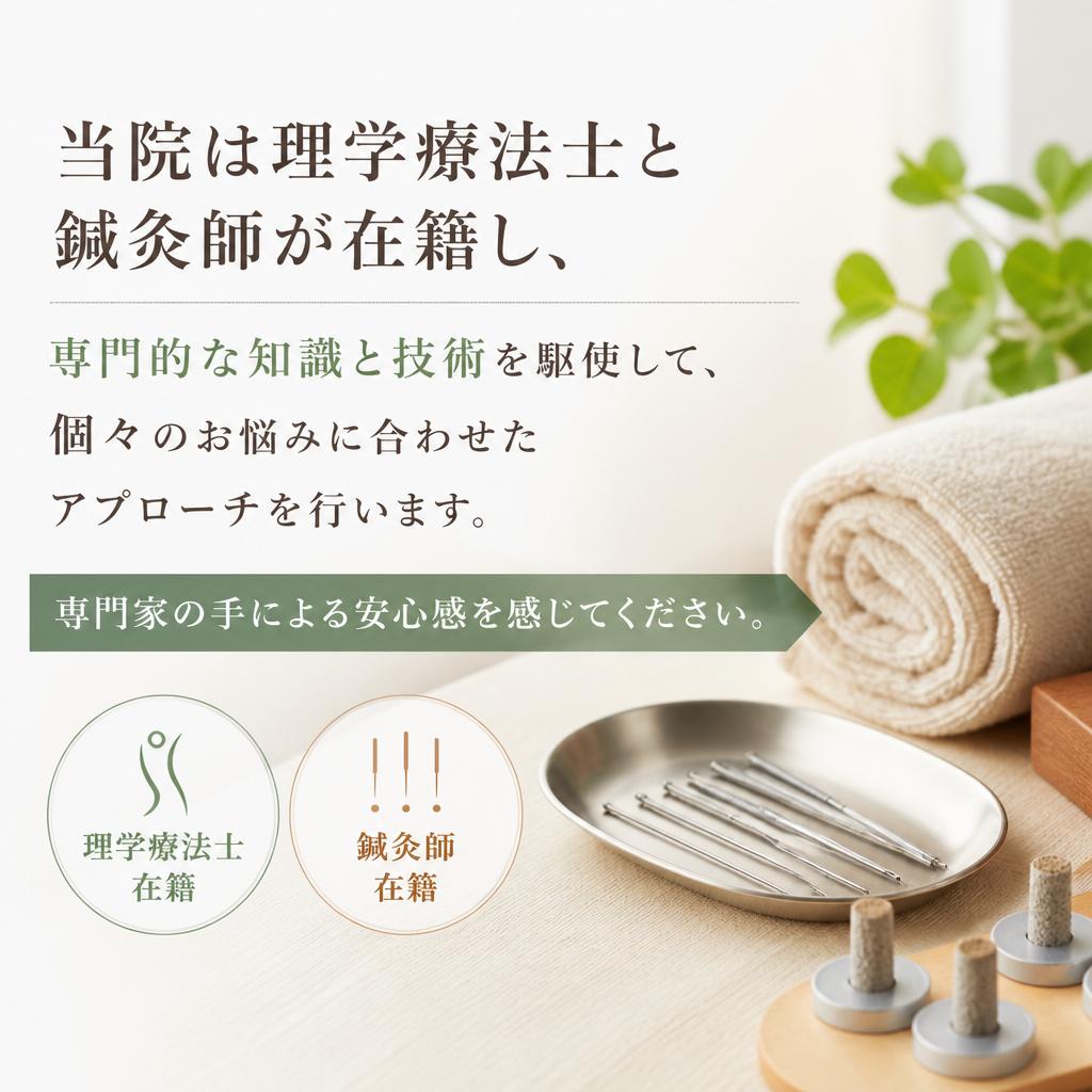 2. 理学療法士・鍼灸師が在籍する専門院